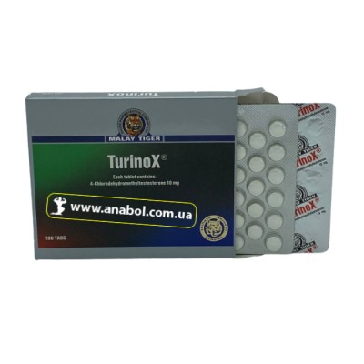 TurinoX 50tab 10mg Malay Tiger (туринабол)